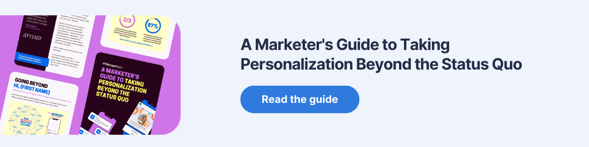 A Marketer’s Guide to Personalization